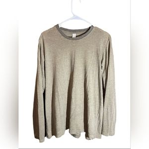 NLA Olive Colored Long-Sleeve Top, Size L